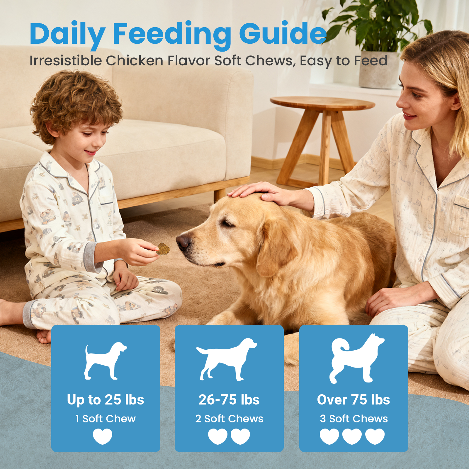 VUN Probiotics for Dogs – Soft Chews with Prebiotics for Digestive & Gut Health