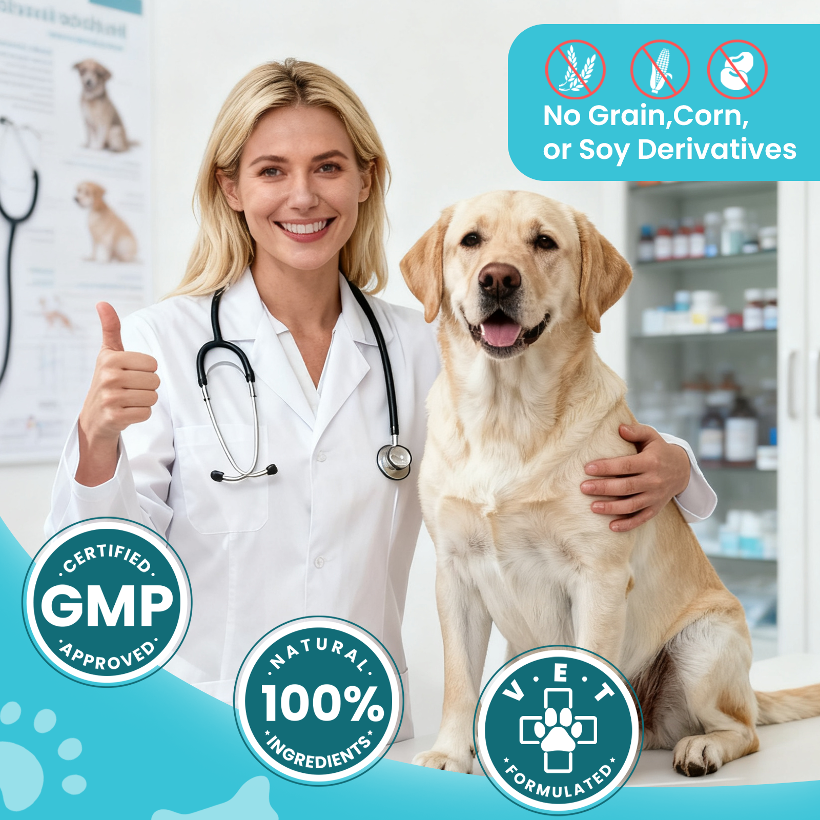 VUN Dog Anal Gland Chews – Scoot Relief & Digestive Support