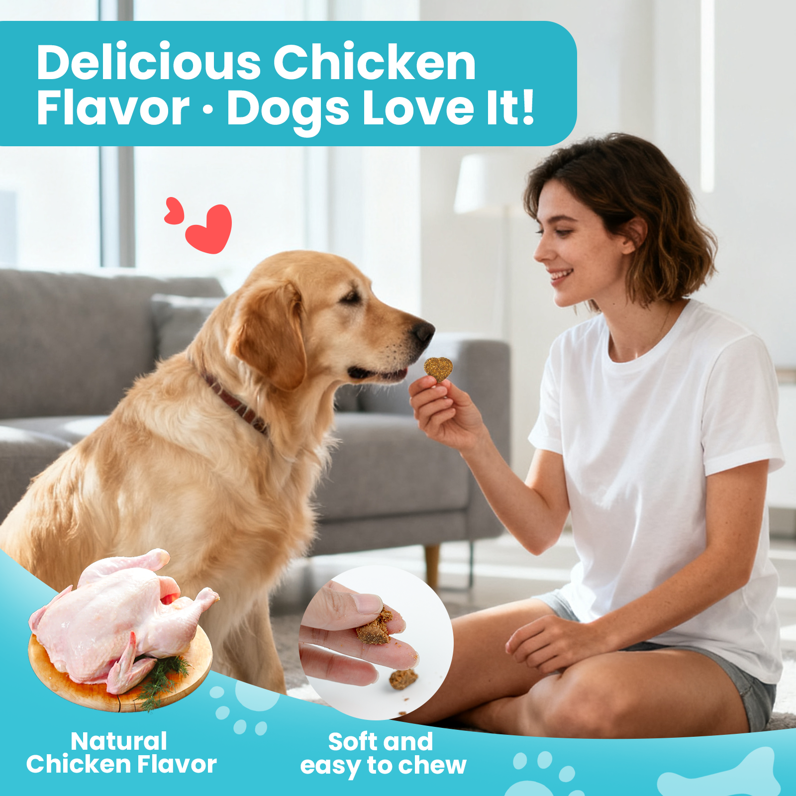 VUN Dog Anal Gland Chews – Scoot Relief & Digestive Support