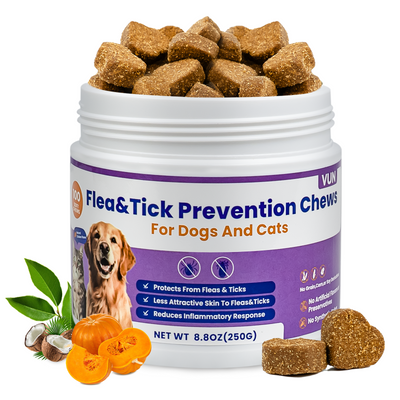 VUN Flea & Tick Prevention Chews – Natural Protection for Itch-Free Skin & Year-Round Wellness