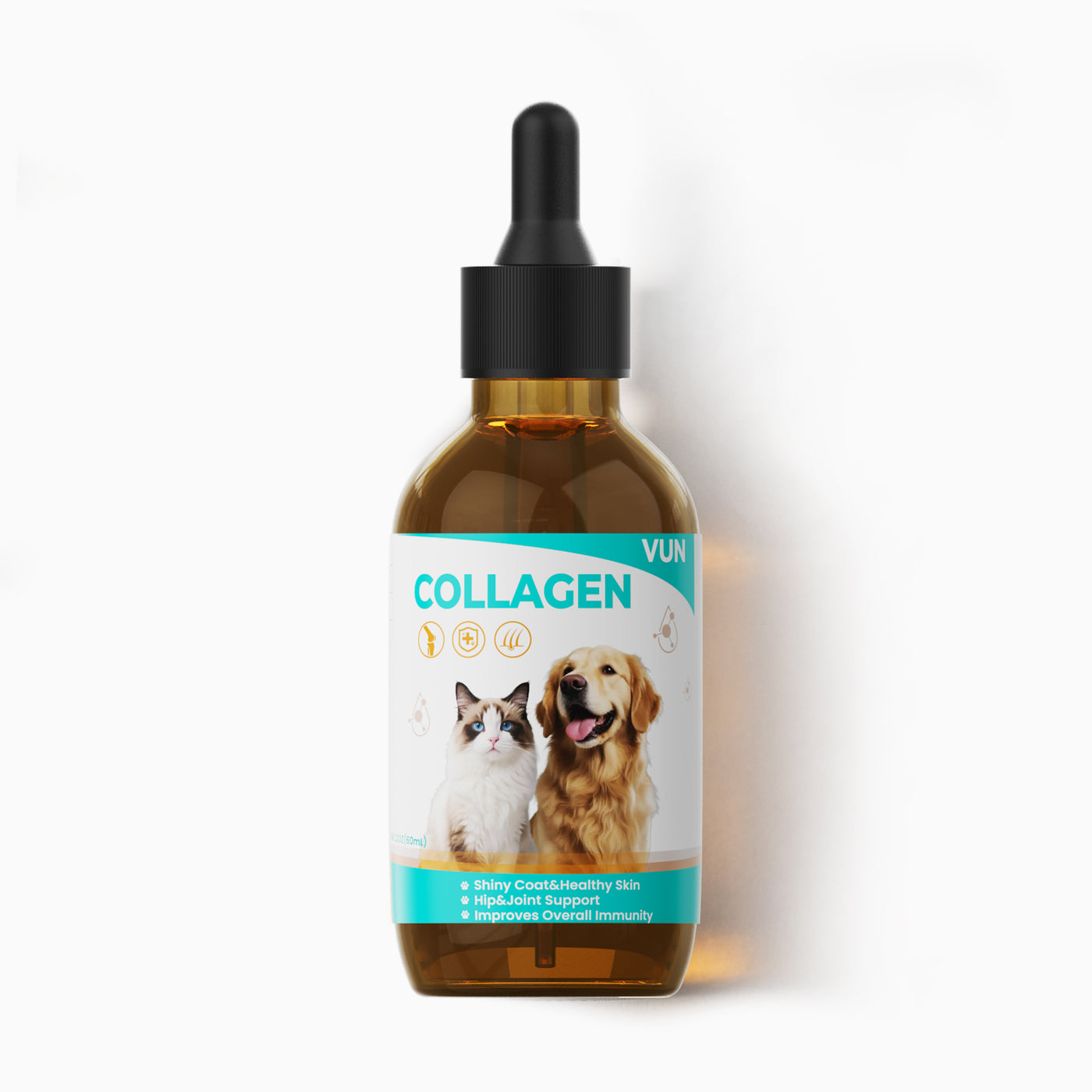 VUN Official collagen support drops for dogs and cats