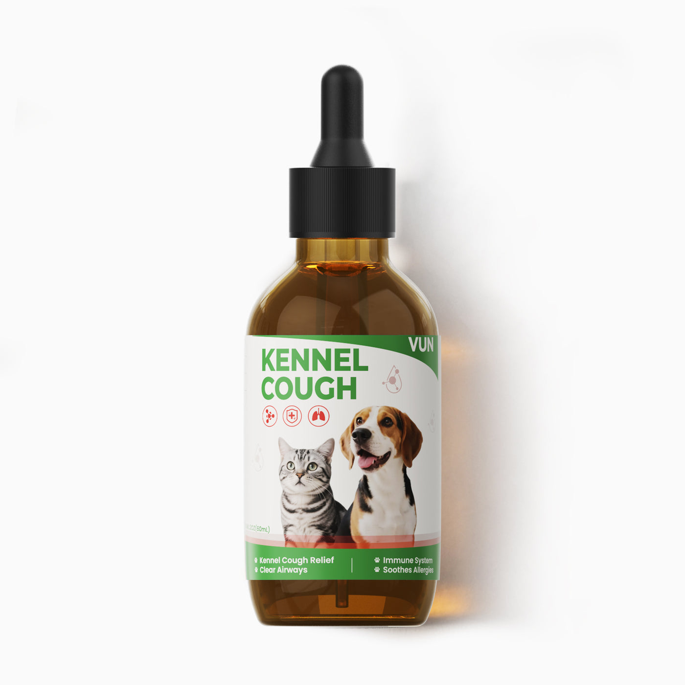VUN Official kennel cough relief drops for dogs and cats